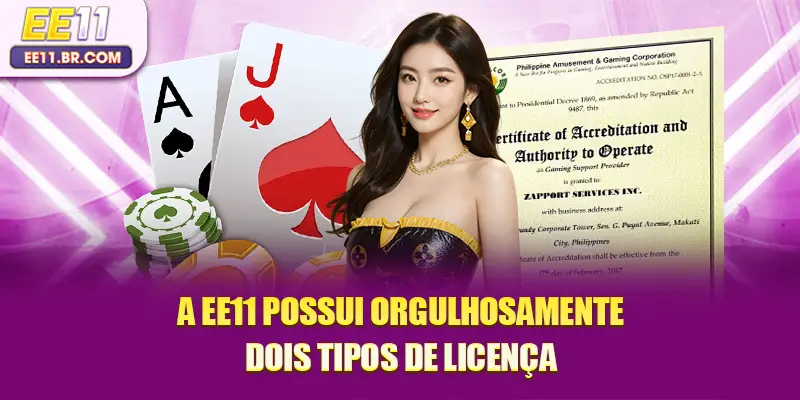 A EE11 possui orgulhosamente dois tipos de Licença