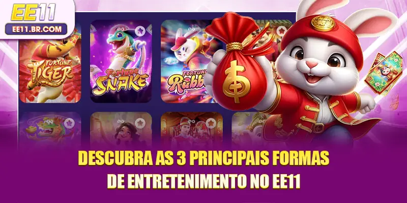 Descubra as 3 principais formas de entretenimento no EE11