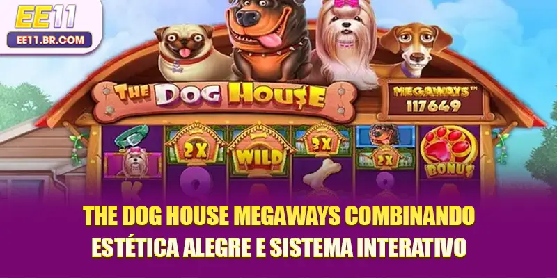 The Dog House Megaways combinando estética alegre e sistema interativo